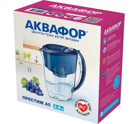 Водоочиститель кувшин Аквафор Престиж черный