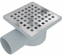 Душевой трап Teymi Helmi D50, боковой 10x10 c решеткой T90314 ЦБ-00266859