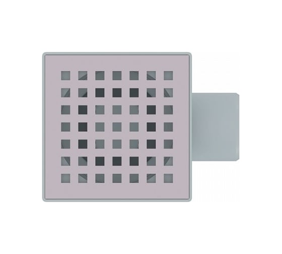 Душевой трап Teymi Helmi D50, боковой 10x10 c решеткой T90314 ЦБ-00266859