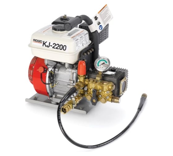 Гидродинамическая машина RIDGID KJ-2200-С в полной комплектации 32-150мм, 150 бар 63882