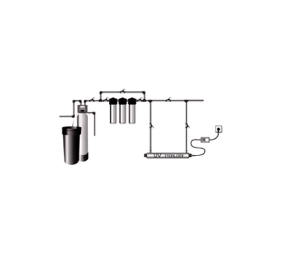 Установка обеззараживания воды Гейзер SDE-016 - 16w, 1 Lamp TOPAQUA 36132