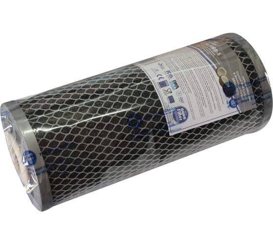 Картридж из спечённого активированного угля Aquafilter 10BB серия SILVER FCCBL10BB-S. 746