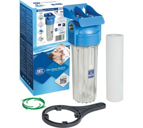 Магистральный фильтр 10SL Aquafilter с воздушным клапаном, резьба 1/2" FHPR12-HP1 545