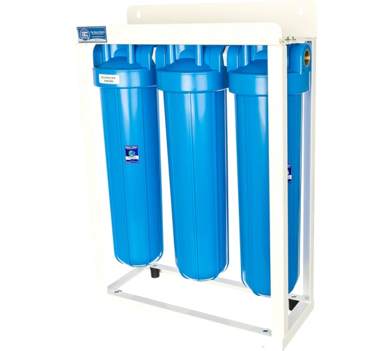 Тройная система корпусов Aquafilter 20 BB на стеллаже HHBB20B. 566 1