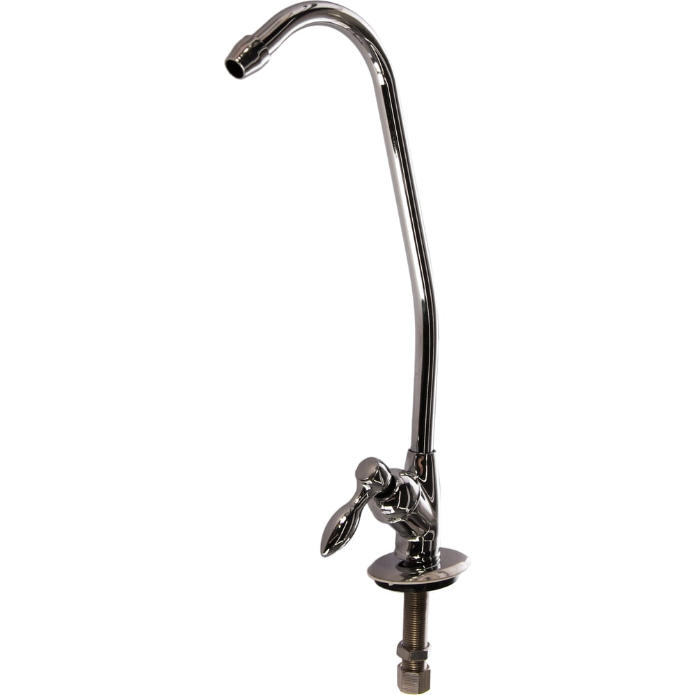 Хромированный одинарный краник с керамической вставкой Aquafilter ...