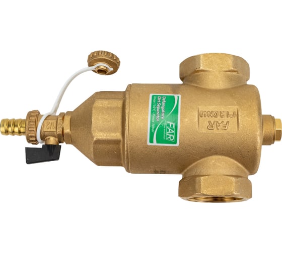 Грязеуловитель FAR 1-1/2", сливной кран, отверстие 1/2" FA 2200 112 1