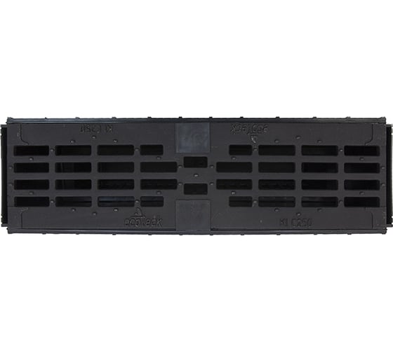 Пескоуловитель Ecoteck STANDART 100 h419 пластиковый в сборе с чугунной щелевой решеткой ДИ 11505000 35774      