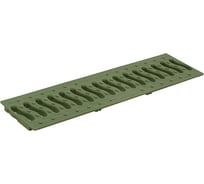 Решетка Ecoteck STANDART 100 пластиковая Волна, цвет зеленый папоротник к лотку ДИ 01967000 33202      