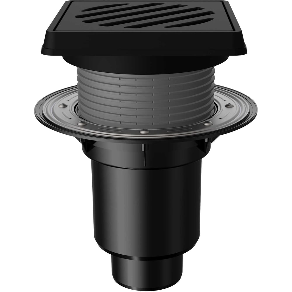 Регулируемый трап Fachmann t 616.1 pnsg 260x260 вертикальный выпуск dn ...