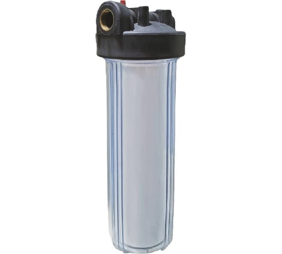 Колба Victoria Big Blue 1x20 прозрачная с латунной резьбой (картридж+кронштейн+ключ) 35-036
