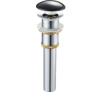 Донный клапан Santi Line с переливом чёрный SL-103