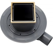 Точечный трап Pestan Confluo Standard 10x10 Black Glass Gold 13000172