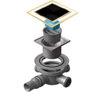Точечный трап Pestan Confluo Standard 10x10 Black Glass Gold 13000174