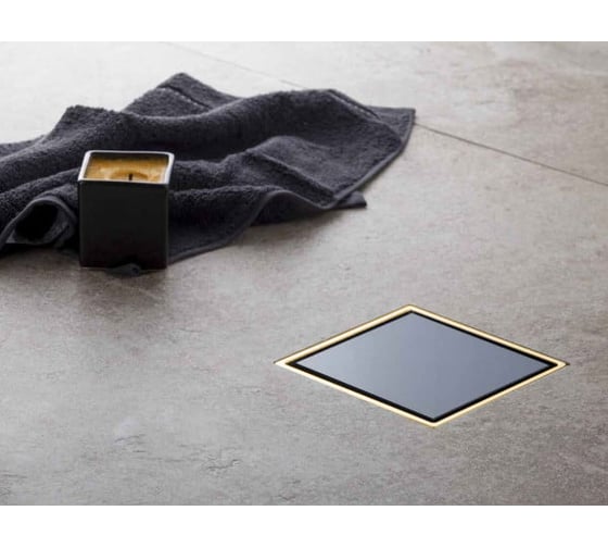 Точечный трап Pestan Confluo Standard 10x10 Dry Ceramic Gold 13000123