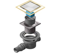 Точечный трап Pestan Confluo Standard 10x10 White Glass Gold 13000176