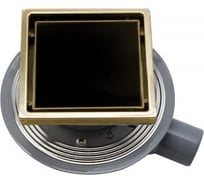 Точечный трап Pestan Confluo Standard 15x15 Black Glass Gold 13000152