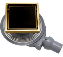 Точечный трап Pestan Confluo Standard 15x15 Black Glass Gold 13000155