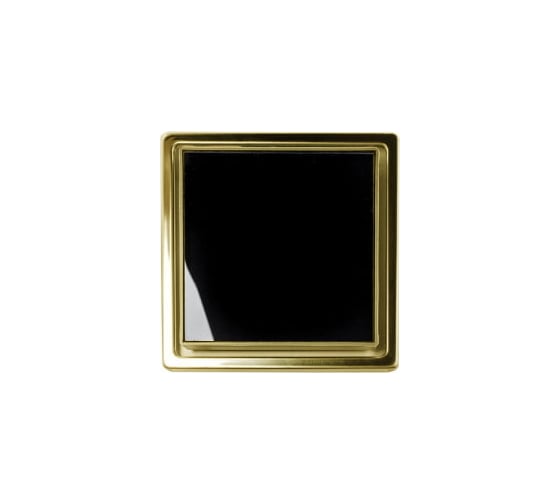 Точечный трап Pestan Confluo Standard 15x15 Black Glass Gold 13000155