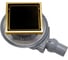 Точечный трап Pestan Confluo Standard 15x15 Black Glass Gold 13000155 1