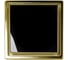 Точечный трап Pestan Confluo Standard 15x15 Black Glass Gold 13000155 2