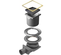 Точечный трап Pestan Confluo Standard 15x15 Ceramic Gold 13000122