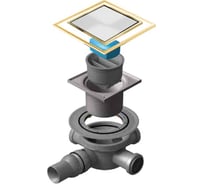 Точечный трап Pestan Confluo Standard 10x10 White Glass Gold 13000177