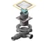 Точечный трап Pestan Confluo Standard 10x10 White Glass Gold 13000177 1