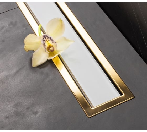 Душевой лоток Pestan 950 Premium Line White Glass Gold 13100126