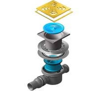 Точечный трап Pestan Confluo Standard 15x15 Square Gold 13000137