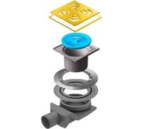 Точечный трап Pestan Confluo Standard 15x15 Square Gold 13000139