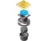 Точечный трап Pestan Confluo Standard 15x15 Square Gold 13000162 1