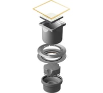 Точечный трап Pestan Confluo Standard 15x15 White Glass Gold 13000167