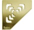Точечный трап Pestan Confluo Standard 20x20 Angle Gold 13000126 3