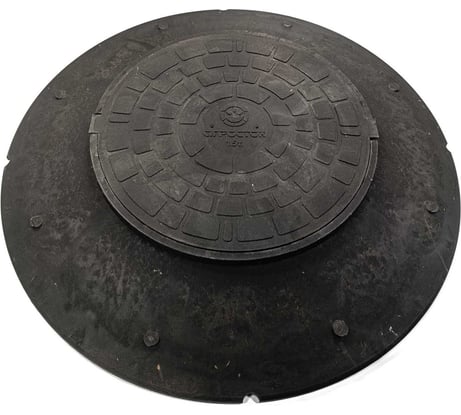 Конус колодца КПК Агросток 1070 с черной крышкой H=150 мм черный 52500