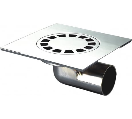 Трап ORE D1050G, 100х100 мм, гориз., слив 50 мм, мет. 7079988607436
