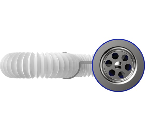 Гофросифон Aquant 1 1/2"х40/50 F113-55-MR