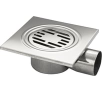 Трап из нержавеющей стали Санакс 15x15 d50 угловое соединение 00023