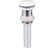 Донный клапан Sintesi белый матовый, без переливного отверстия SIN-VF-40WM