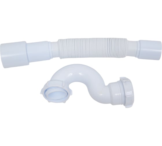 Сифон для ванны Aquant 1 1/2"х40 с выпуском и переливом, 40x40/50 полуавтомат V322-18-MR