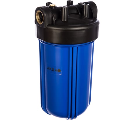 Корпус АКВА ПРО 10BB ХВС 1" синий, ключ и скоба MY-H10BB01 425