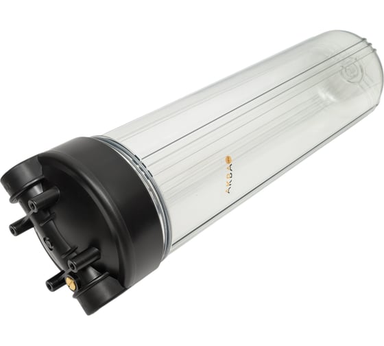 Прозрачный корпус АКВА ПРО 20ВВ ХВС 1" ключ и скоба MY-H20ТB01 426