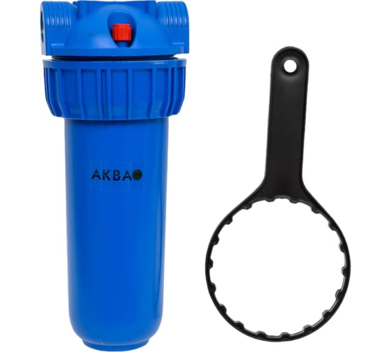Корпус фильтра АКВА ПРО 10SL синий, 6 бар, лат. 1/2" MY-H10A1 415
