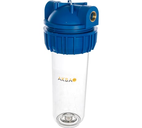 Корпус фильтра АКВА ПРО 10SL, прозрачный, 6 бар, лат. 1/2" MY-H10A.1/2 417
