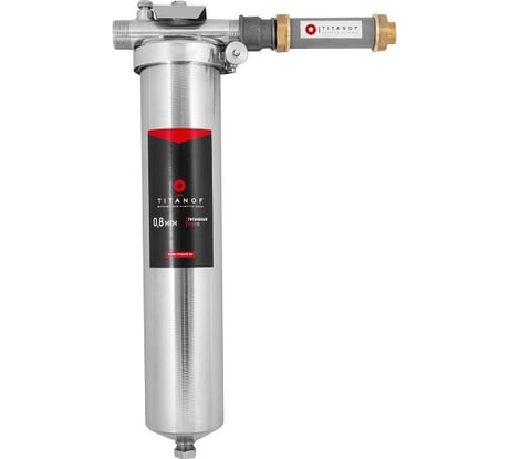 Титановый фильтр для воды+ магнитный преобразователь от накипи TITANOF ТМ 1.2 2000 л/ч 052