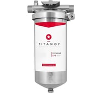 Механический фильтр для очистки воды TITANOF сетчатый, магистральный, грязевик предварительный СПФ3000 10 микрон (3000 л/ч) 014