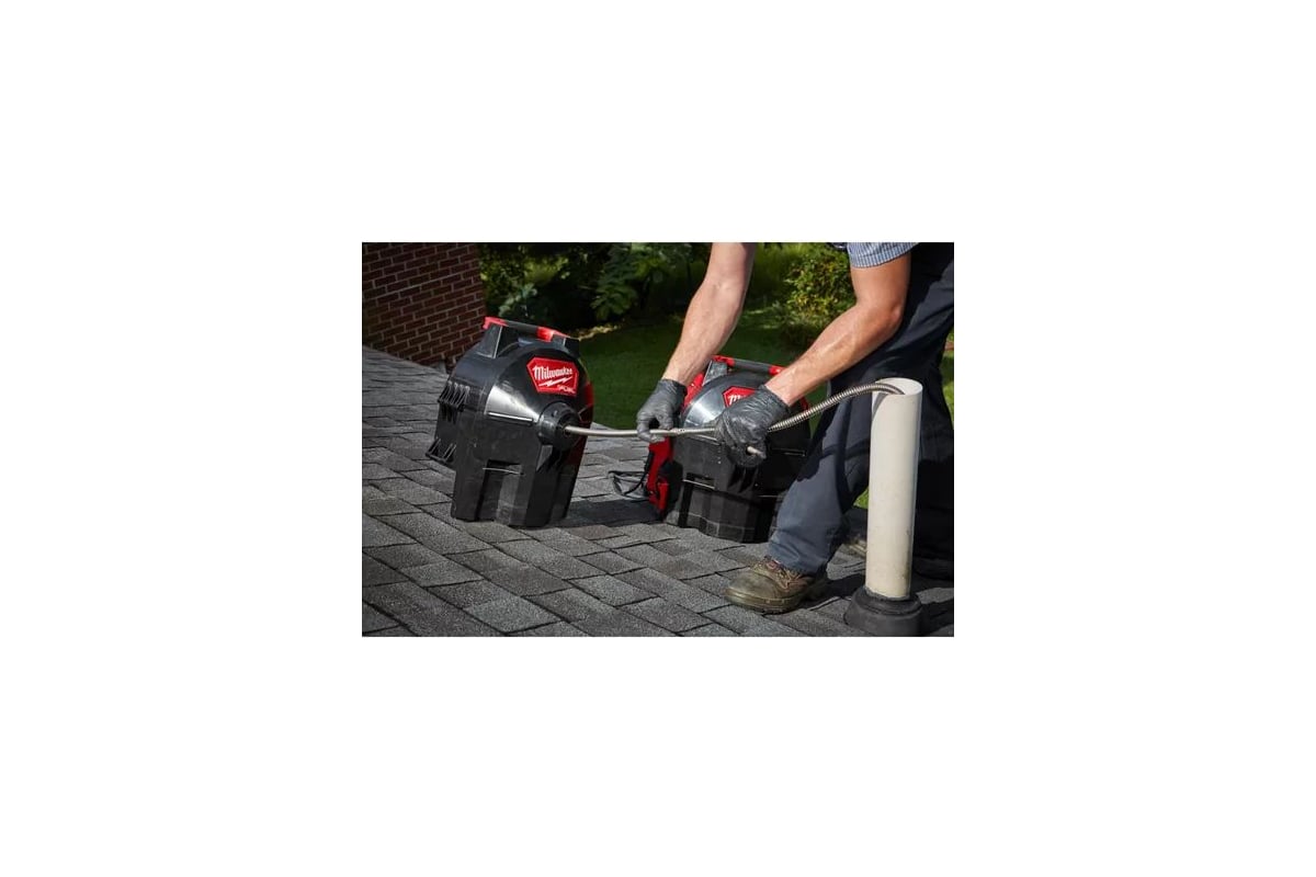 Аккумуляторная ранцевая прочистная машина Milwaukee M18 FFSDC16-0 FUEL  4933459709 с тросиком 16 мм