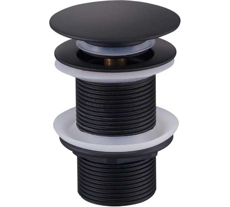 Донный клапан для раковины BOND черный, без перелива BV0188