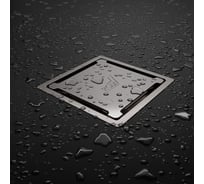 Душевой трап RGW SDR-13-15 квадрат 150x150 хром, диаметр 50 мм без ножек, с решеткой 47211315-01