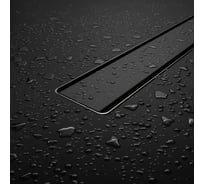 Душевой трап RGW SDR-20B-60 прямой 600 черный, диаметр 50 мм., с решеткой 47212060-04