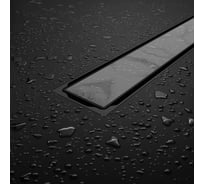 Душевой трап RGW SDR-22B-60 прямой 600 черный, диаметр 50 мм., с решеткой 47212260-04